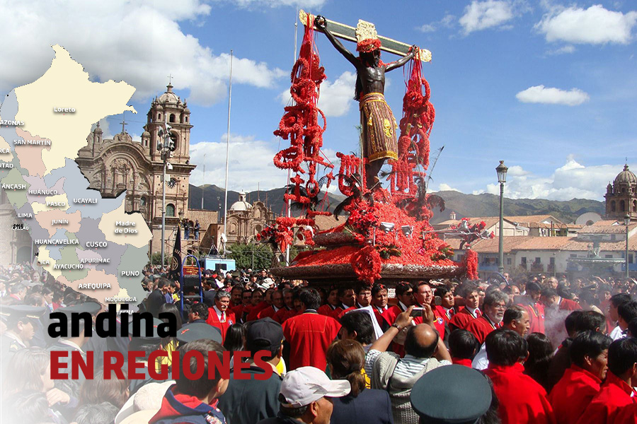 Andina en Regiones: cientos de fieles acompañaron al Señor de los temblores en Cusco